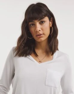 White And Navy 2 Pack Premium Long Sleeve Pocket Tees| Navy/White 10 White And Navy 2 Pack Premium Long Sleeve Pocket Tees| Navy/White -Trendy Rae Sales x01fz425794w