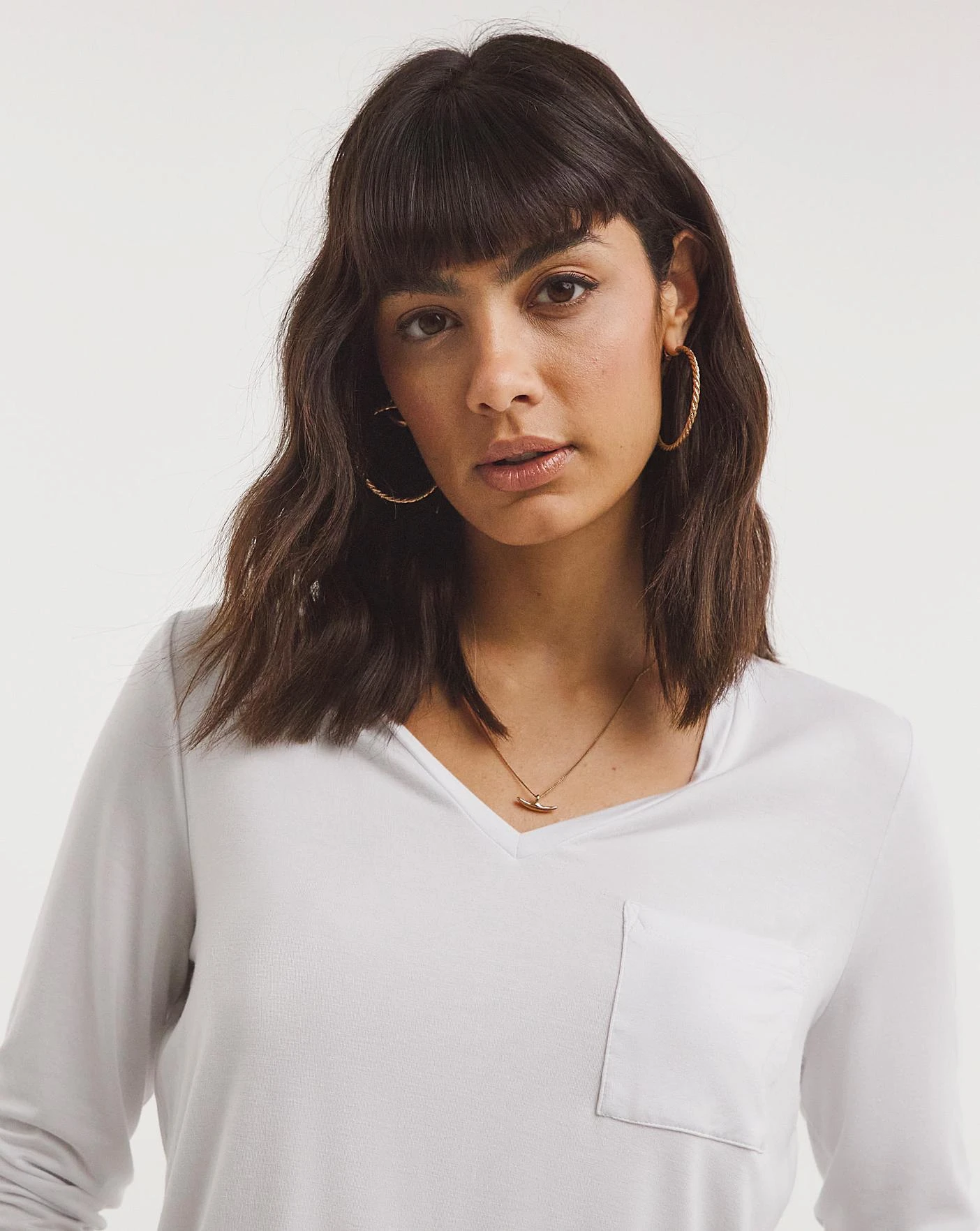 White And Navy 2 Pack Premium Long Sleeve Pocket Tees| Navy/White 6 White And Navy 2 Pack Premium Long Sleeve Pocket Tees| Navy/White - Image 4