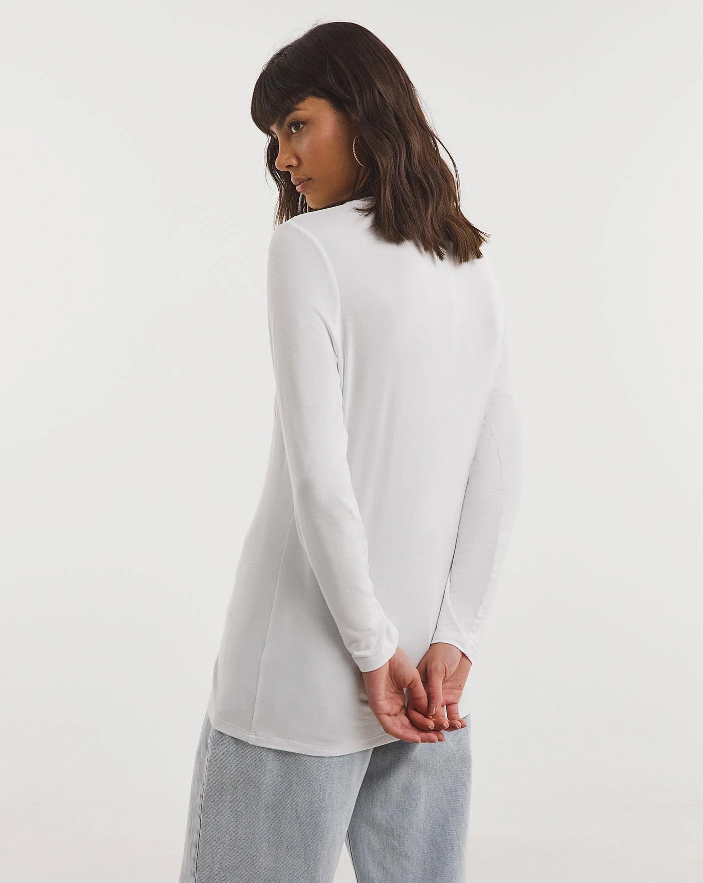 White And Navy 2 Pack Premium Long Sleeve Pocket Tees| Navy/White 7 White And Navy 2 Pack Premium Long Sleeve Pocket Tees| Navy/White - Image 5