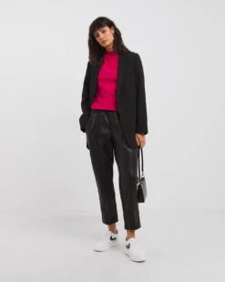 Cerise/Black 2 Pack Long Sleeve High Neck Tops| Multi Coloured Coloured 10 Cerise/Black 2 Pack Long Sleeve High Neck Tops| Multi Coloured Coloured -Trendy Rae Sales x01fz552738w