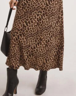 Whistles Jungle Cheetah Button Skirt| Multi -Trendy Rae Sales x01ie911748w