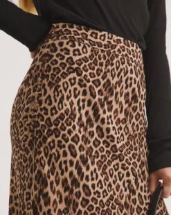 Whistles Jungle Cheetah Button Skirt| Multi -Trendy Rae Sales x01ie911751w