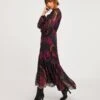 Joanna Hope Purple Print Metallic Dobby Maxi Dress| Purple Print -Trendy Rae Sales x01ii476705w