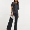 Joanna Hope Beaded Trouser Set| Charcoal -Trendy Rae Sales x01ii713731w