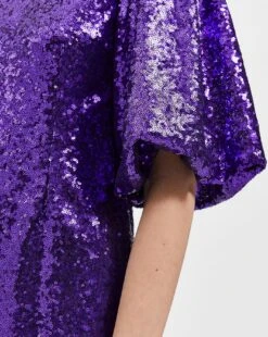 Selected Femme Sequin Midi Dress| Purple -Trendy Rae Sales x01km872505c