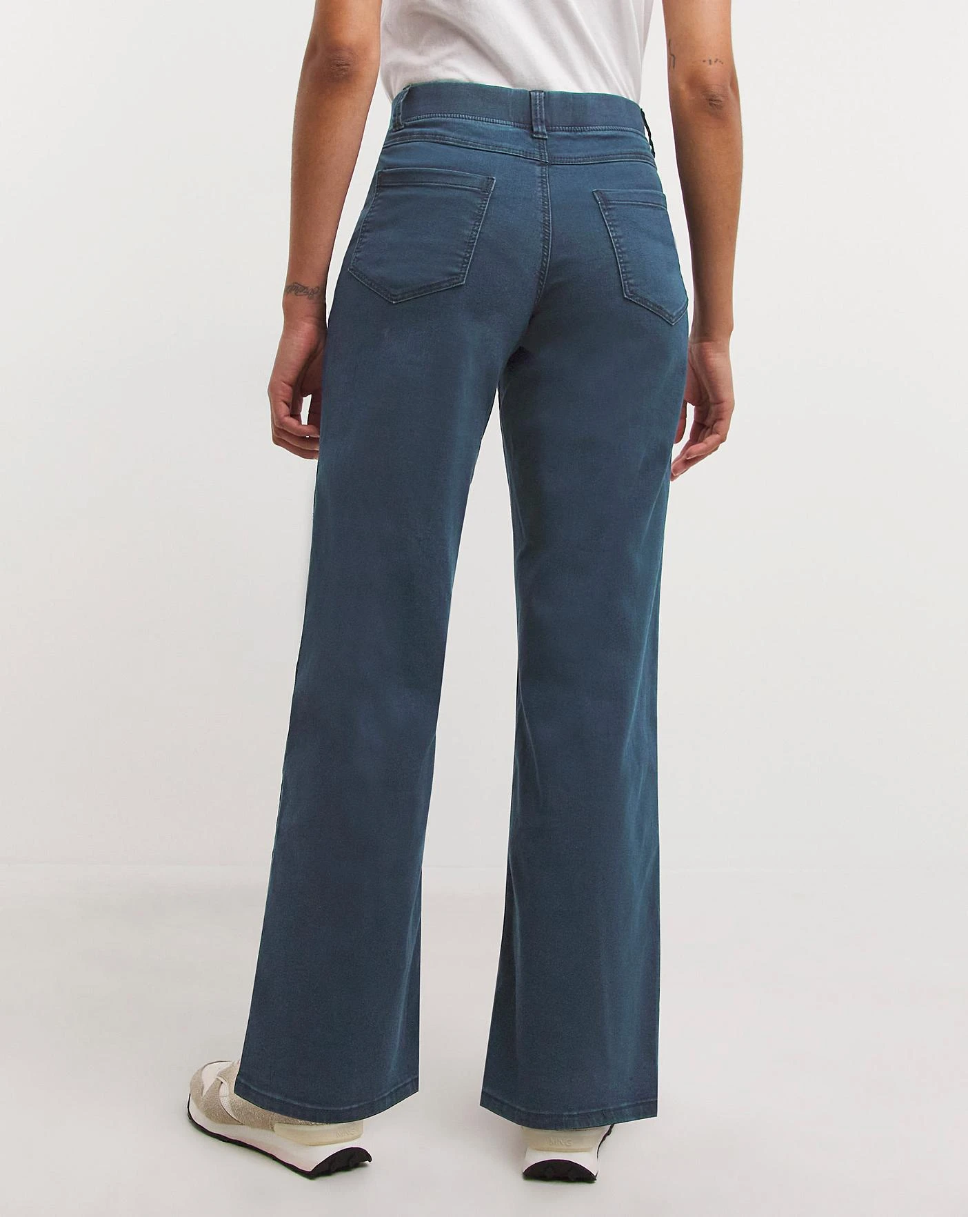 Lottie Dark Indigo Pull On Wide Leg Jeggings| Dark Indigo 7 Lottie Dark Indigo Pull On Wide Leg Jeggings| Dark Indigo - Image 5