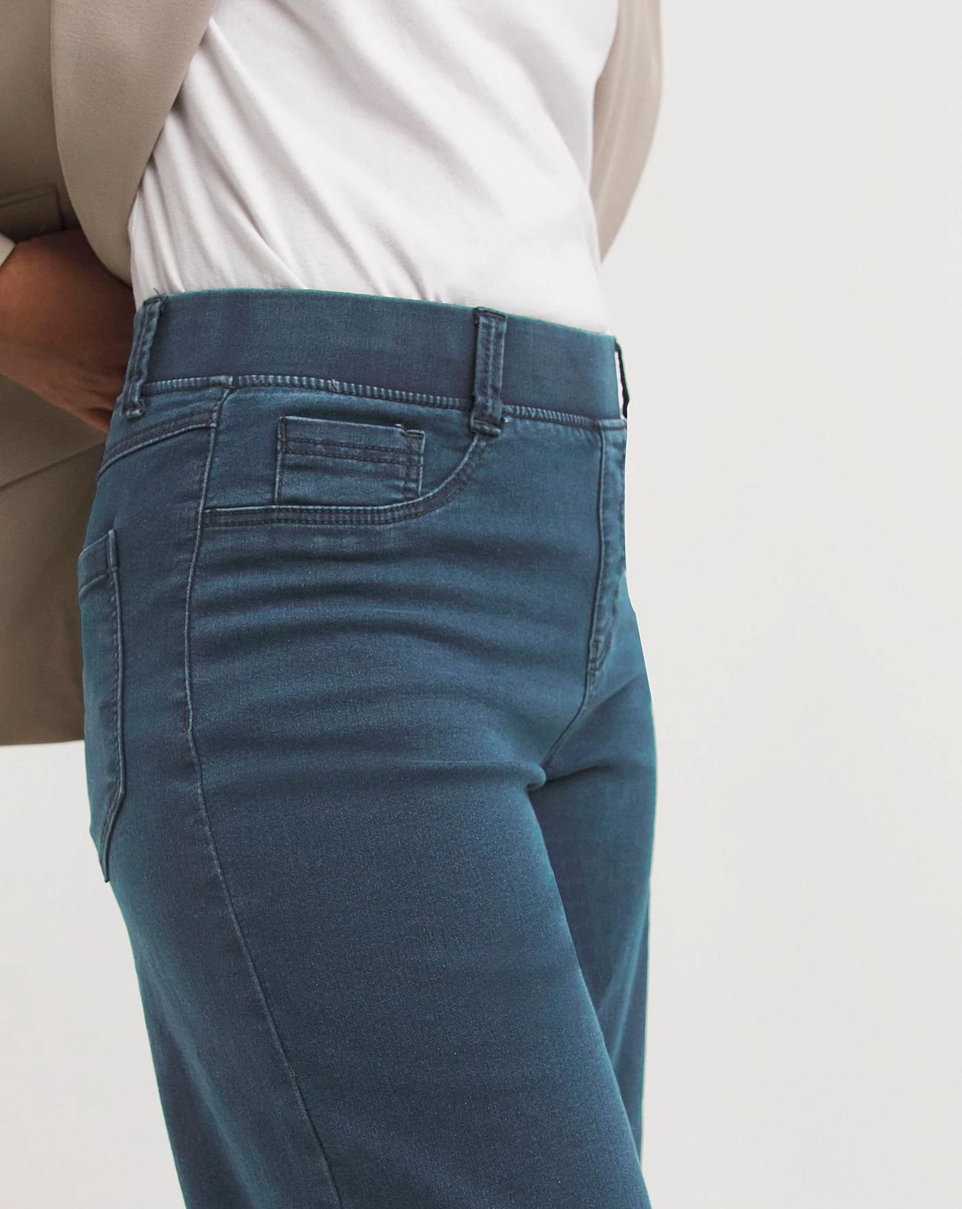 Lottie Dark Indigo Pull On Wide Leg Jeggings| Dark Indigo 6 Lottie Dark Indigo Pull On Wide Leg Jeggings| Dark Indigo - Image 4