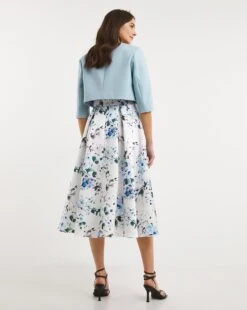 Joanna Hope Prom Dress And Shrug Jacket| Cream -Trendy Rae Sales x01ow462733w