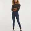 Mid Blue Jersey Denim Leggings| Mid Blue -Trendy Rae Sales x01tt114706w