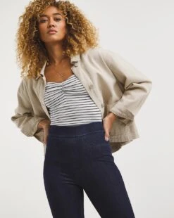 Indigo Jersey Denim Leggings| Indigo -Trendy Rae Sales x01tt126705w