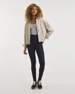 Indigo Jersey Denim Leggings| Indigo