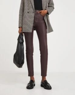 Aubergine Coated Slim Leg Jeans| Aubergine -Trendy Rae Sales x01uy812707w