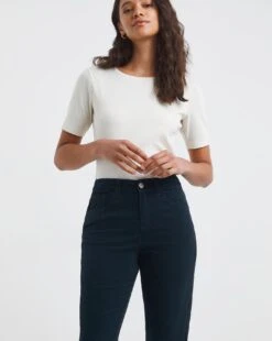 Dark Blue Babycord Slim Jeans| Dark Blue -Trendy Rae Sales x01uy815732w