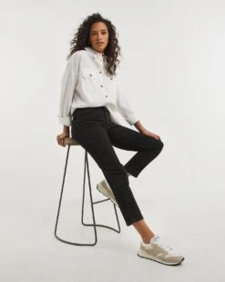 Washed Black Cosy Slim Jeans| Washed Black