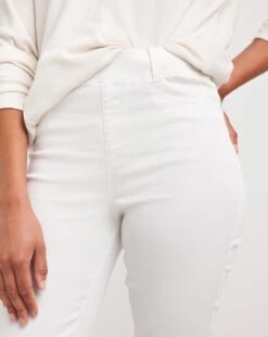 Bella White Pull On Slim Leg Jeggings| White -Trendy Rae Sales x01yy410743w