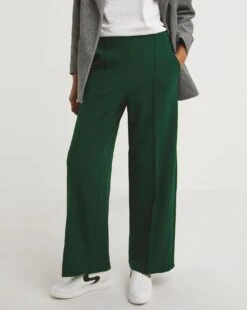 Pull On Super Stretchy Scuba Crepe Trousers| Green -Trendy Rae Sales x01zf219795w