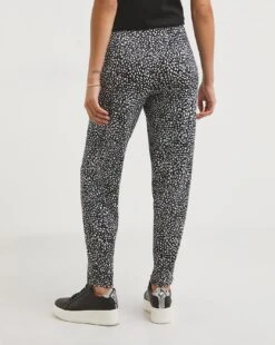 Mono Print Stretch Jersey Tapered Trousers| Mono Print -Trendy Rae Sales x01zh027758w