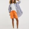 Orange Linen Mix Knee Length Shorts| Orange 2 Orange Linen Mix Knee Length Shorts| Orange -Trendy Rae Sales x01zh030720w