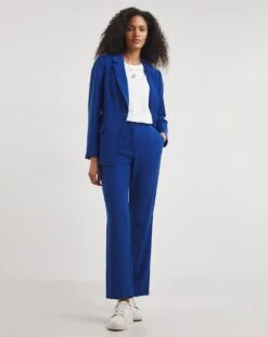 Cobalt Straight Leg Trousers| Cobalt