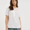 Julipa Broderie Detail Jersey Top| White 2 Julipa Broderie Detail Jersey Top| White -Trendy Rae Sales x07eg330742w