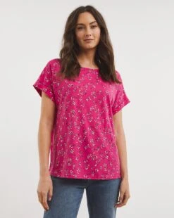 Julipa Turn Back T-Shirt| Pink Print -Trendy Rae Sales x07vh976758w