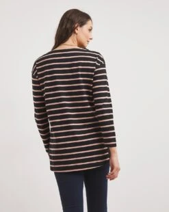 Julipa Stripe Jersey Top| Charcoal -Trendy Rae Sales x07wg739743w