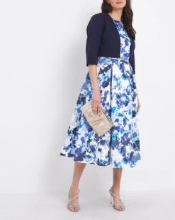 Joanna Hope Blue Floral Prom Dress & Shrug| Print -Trendy Rae Sales x07wi597738w