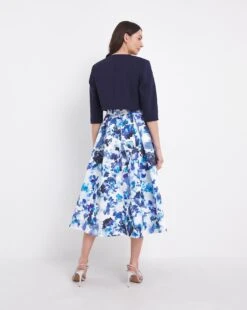 Joanna Hope Blue Floral Prom Dress & Shrug| Print -Trendy Rae Sales x07wi597739w