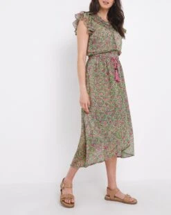 Julipa Ditsy Tassle Midi Skirt| Pink Multi-coloured -Trendy Rae Sales x07zq554751w