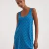 Blue Print Sleeveless Swing Tunic| Blue Print