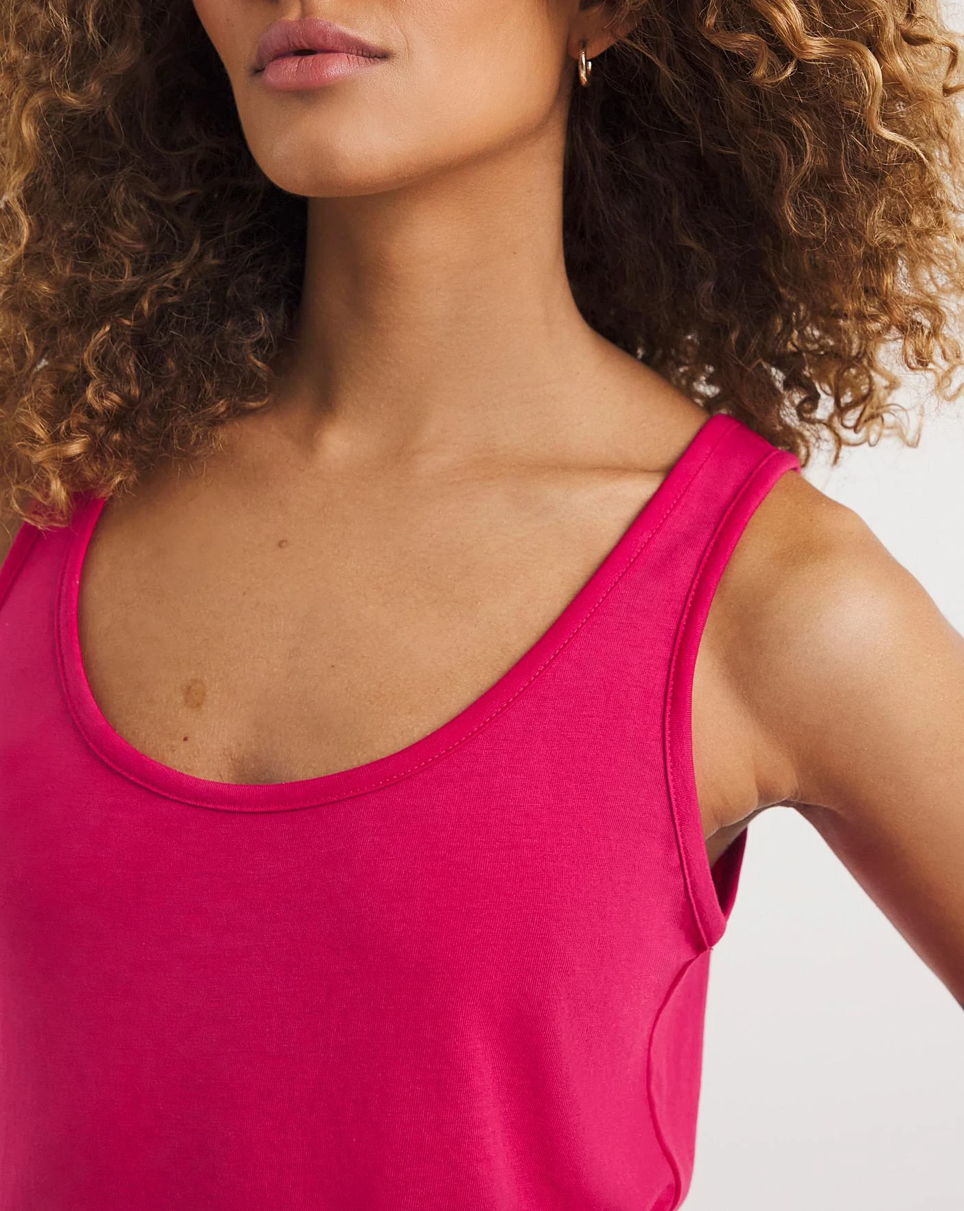 2 Pack Sleeveless Swing Vests| Hot Pink/Ivory 5 2 Pack Sleeveless Swing Vests| Hot Pink/Ivory - Image 3