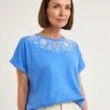 Puff Print T-Shirt| White/Blue 1 Puff Print T-Shirt| White/Blue -Trendy Rae Sales y01aa744705w