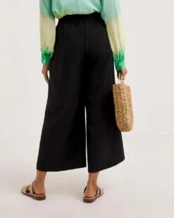 Ro&Zo Pull On Culotte Trousers| Black -Trendy Rae Sales y01cz124741w