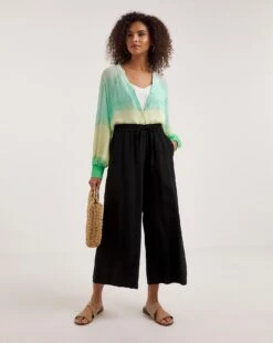 Ro&Zo Pull On Culotte Trousers| Black