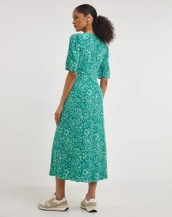 Whistles Clouded Floral Mesh Dress| Green -Trendy Rae Sales y01ds049719w