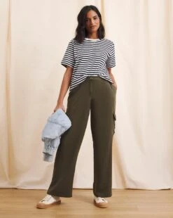 Anise Lili Lyocell Cargo Trouser| Green