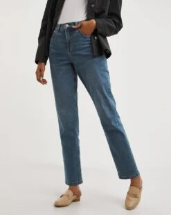 24/7 Western Blue Straight Leg Jeans| Vintage Blue 8 24/7 Western Blue Straight Leg Jeans| Vintage Blue -Trendy Rae Sales y01fc024706w