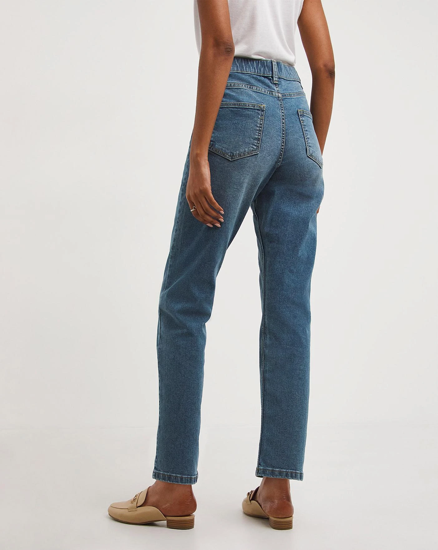 24/7 Western Blue Straight Leg Jeans| Vintage Blue 6 24/7 Western Blue Straight Leg Jeans| Vintage Blue - Image 4