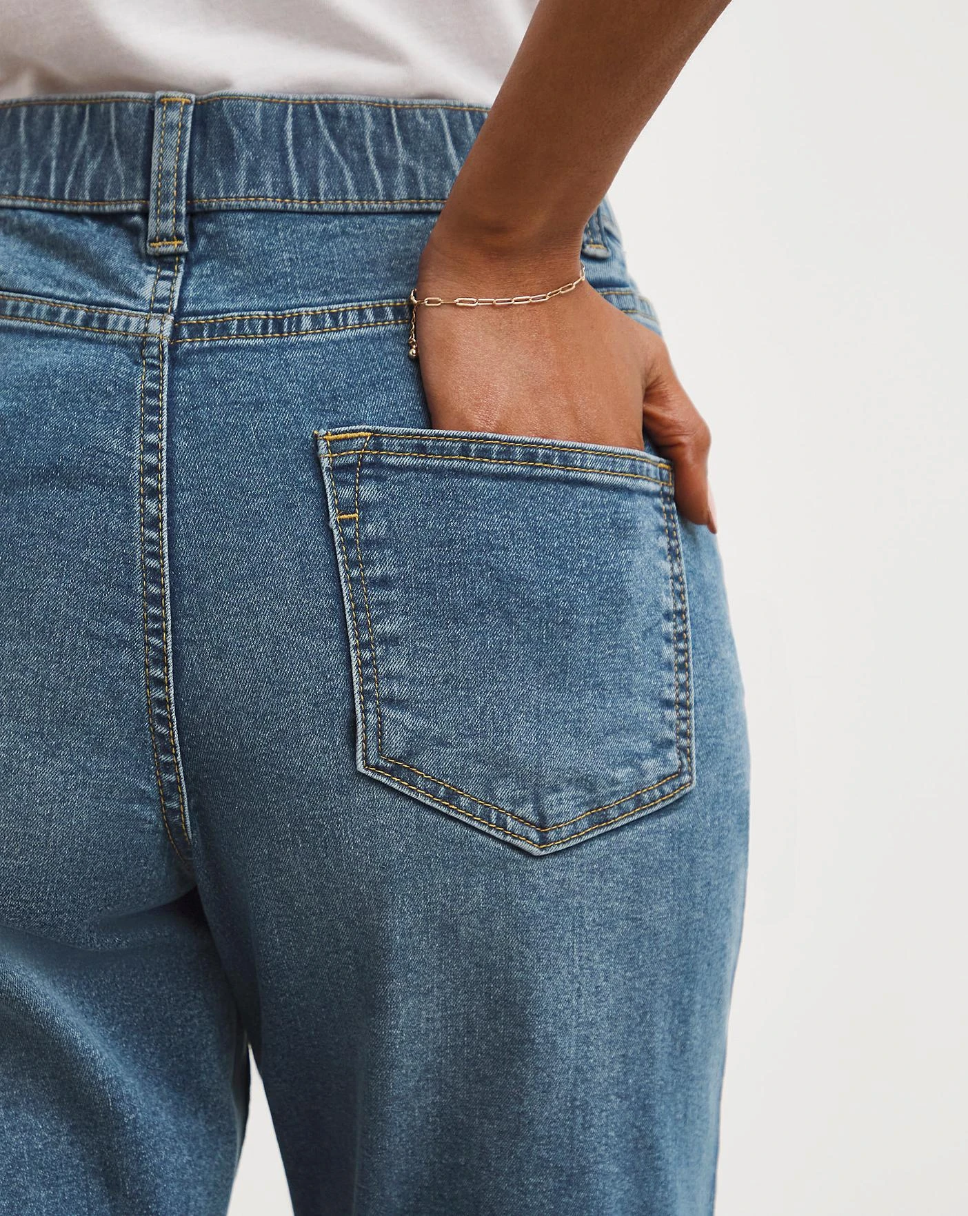 24/7 Western Blue Straight Leg Jeans| Vintage Blue 4 24/7 Western Blue Straight Leg Jeans| Vintage Blue - Image 2