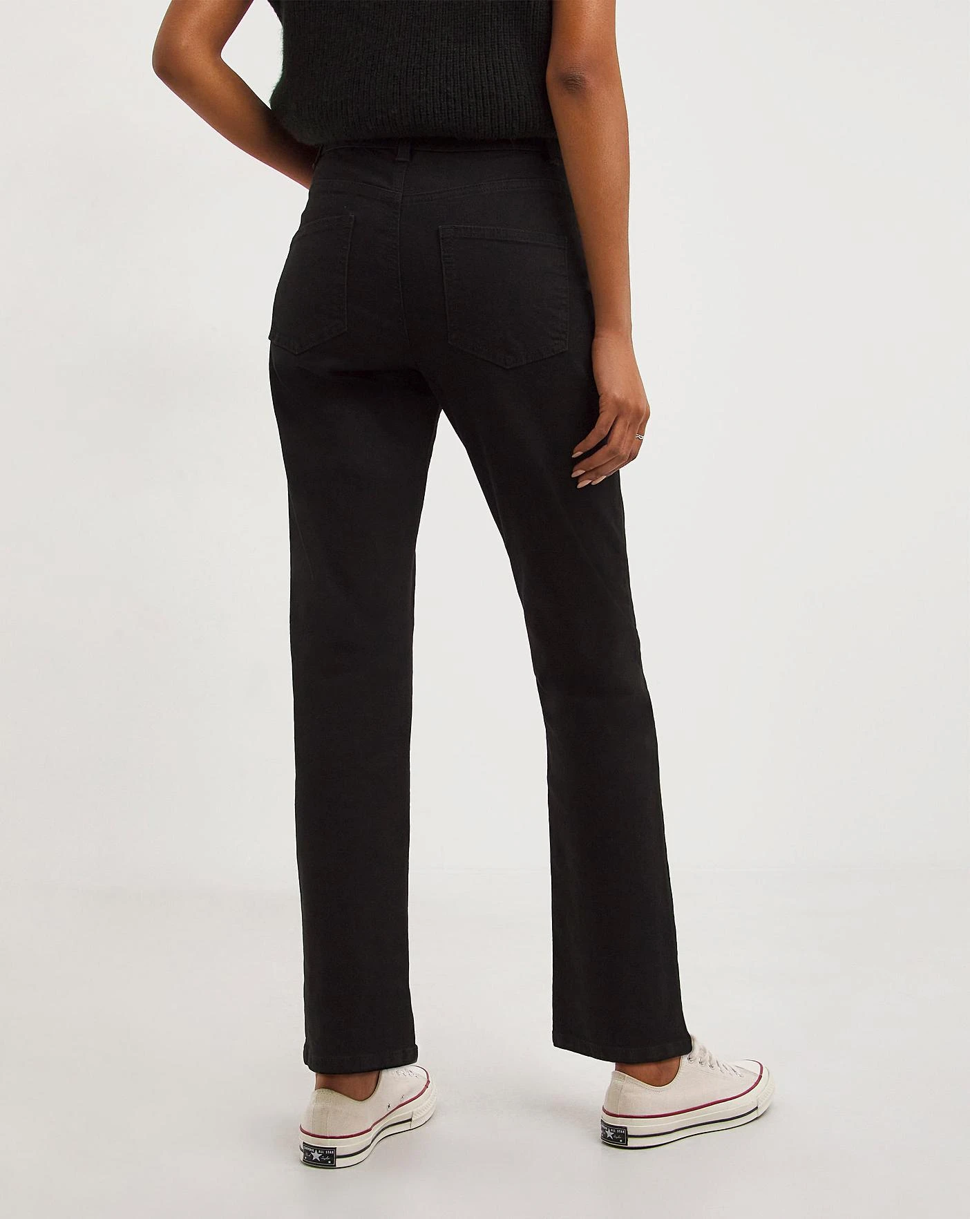 24/7 Black Straight Leg Jeans| Black 5 24/7 Black Straight Leg Jeans| Black - Image 3