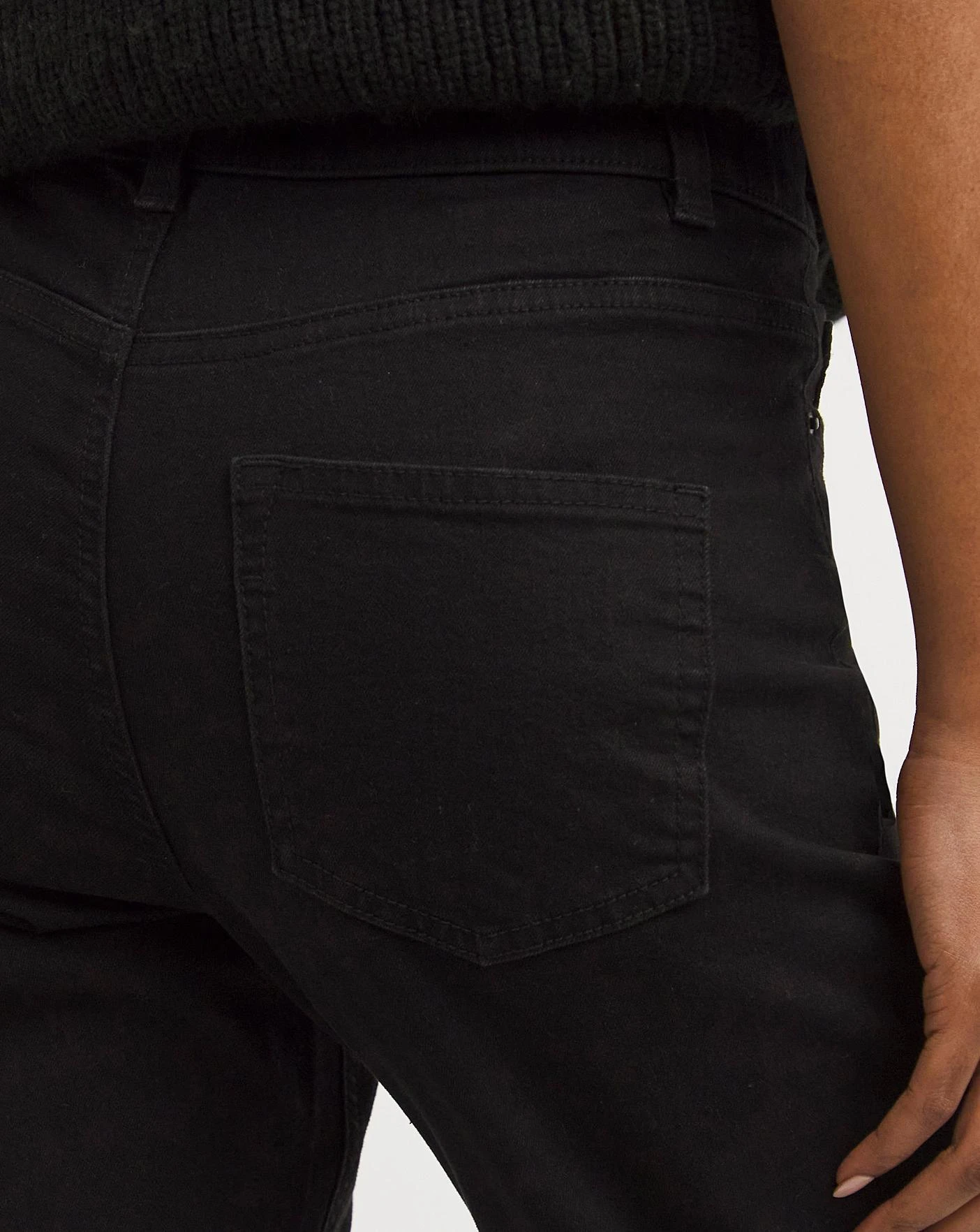 24/7 Black Straight Leg Jeans| Black 6 24/7 Black Straight Leg Jeans| Black - Image 4