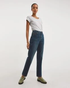 24/7 Vintage Wash Straight Leg Jeans| Vintage Blue