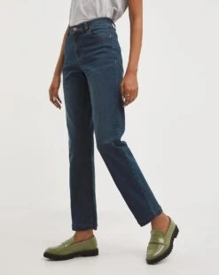 24/7 Vintage Wash Straight Leg Jeans| Vintage Blue -Trendy Rae Sales y01fc031707w