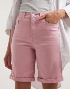 Dusky Pink 24/7 Knee Short| Dusky Pink -Trendy Rae Sales y01fc595721w