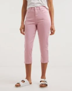 Dusky Pink 24/7 Crop Jean| Dusky Pink -Trendy Rae Sales y01fc599720w