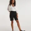 Black 24/7 Knee Shorts| Black -Trendy Rae Sales y01fc758740w
