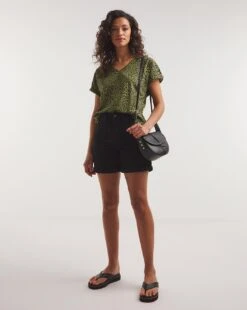 Black 24/7 Mid Shorts| Black