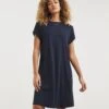 Soft Touch Jersey A-Line Dress| Navy 2 Soft Touch Jersey A-Line Dress| Navy -Trendy Rae Sales y01fh239710w