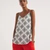 Mono Print Strappy Cami| Mono Print -Trendy Rae Sales y01gp002725w