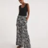 Mono Print Crinkle Wide Leg Trousers| Mono Print -Trendy Rae Sales y01gz536725w